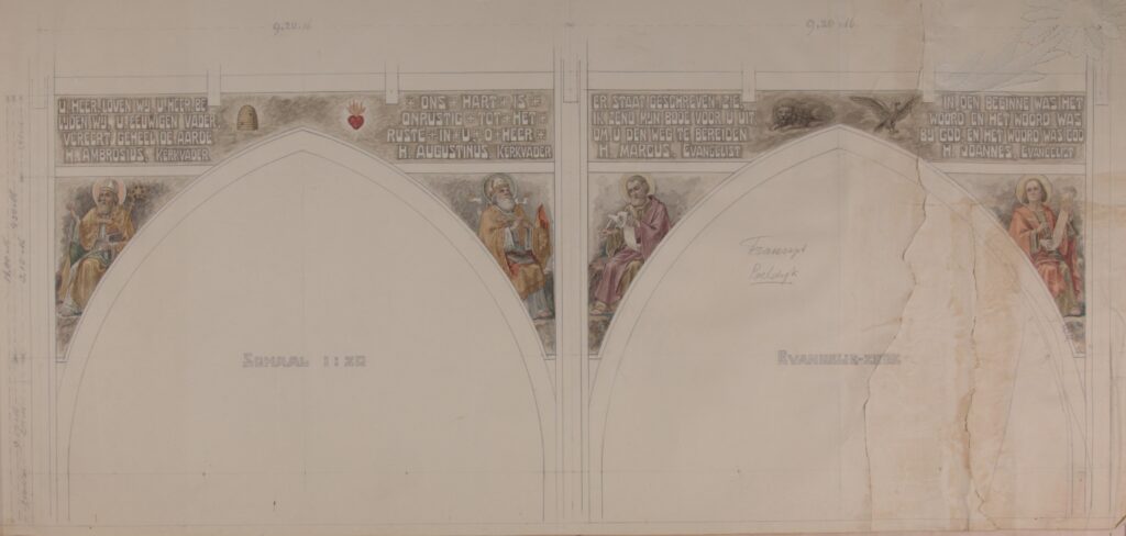 PB250 079 1946 Poeldijk HBartelomeuskerk Evangeliezijde