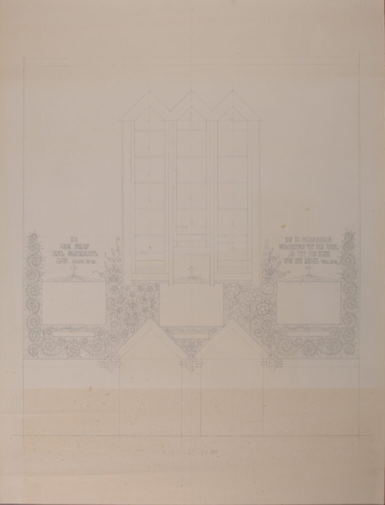 HG300 1939 Ontwerp koor papier potloodschets