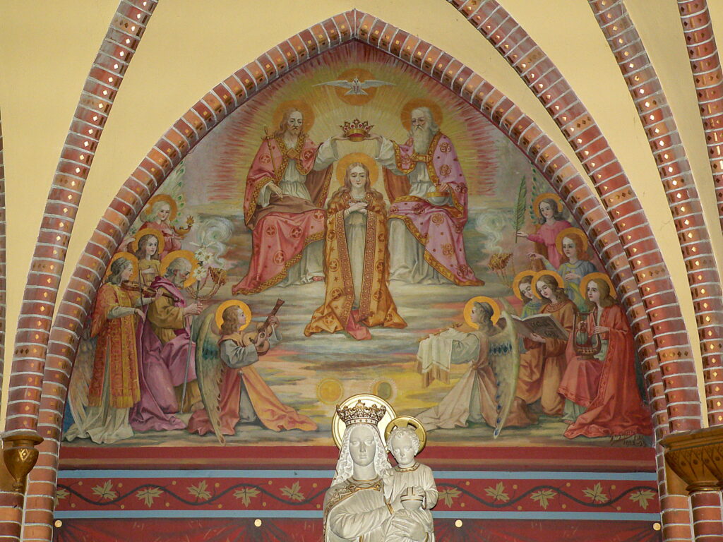Kroning van Maria door Christus en God de Vader overzicht