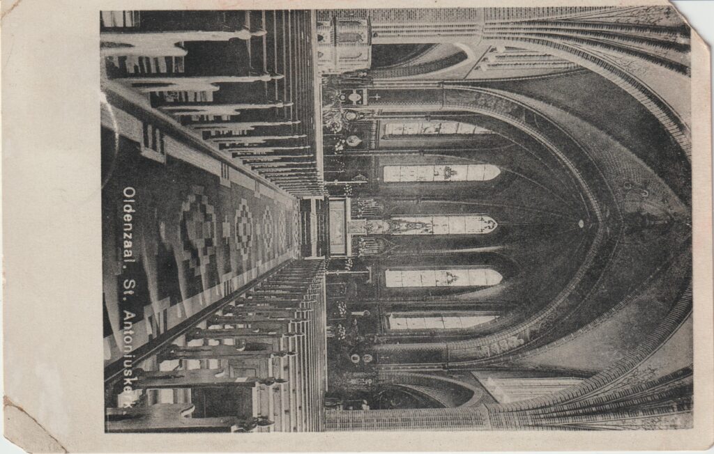 OA861 1938 Tolboom ansichtkaart afwijzing voorkant