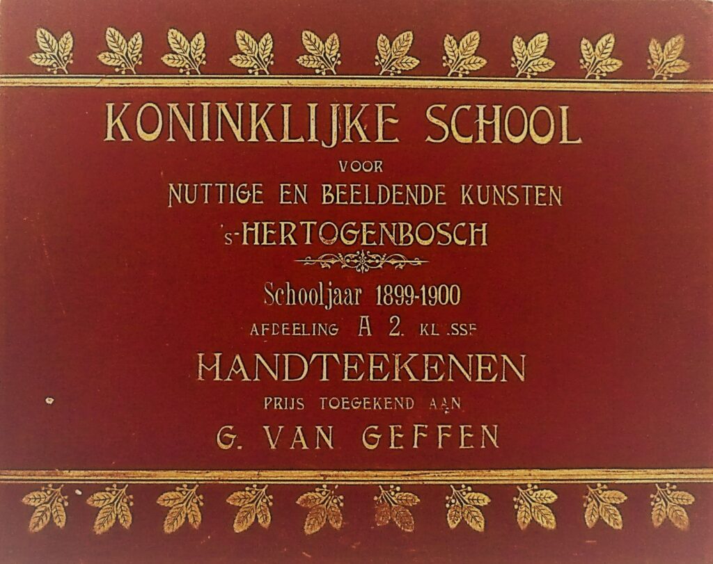 1899-1890 Opleiding 's-Hertogenbosch prijs Handtekenen