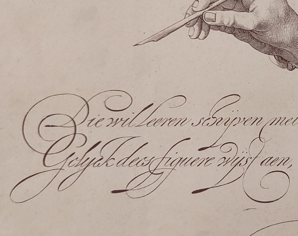 1899 Opleiding Handschrijven Model oud hollandsche schrijfletters
