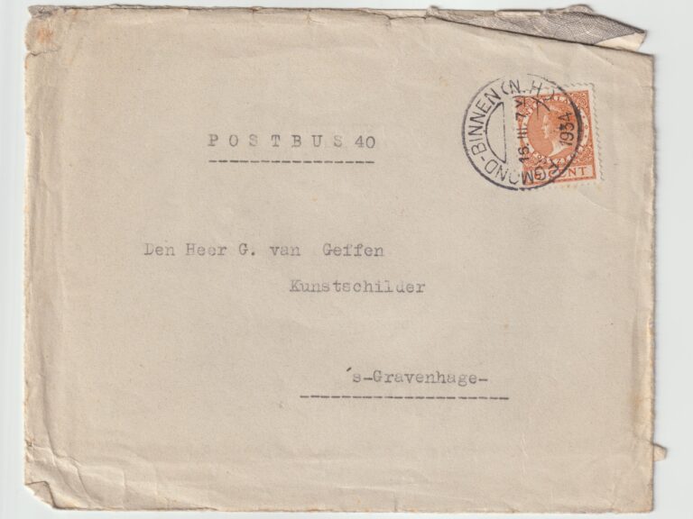19340316 Amice envelop Feest Pastoor