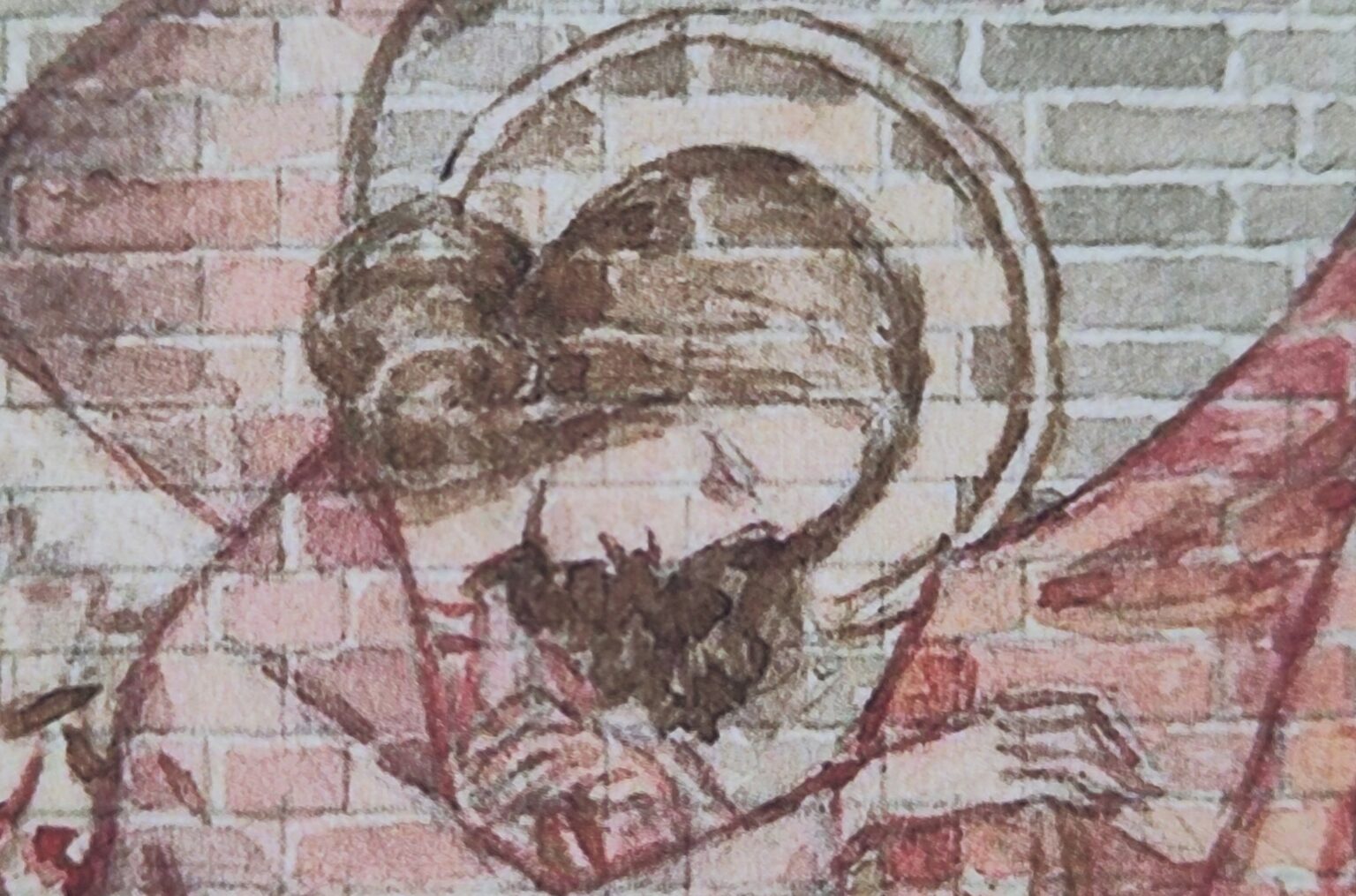 EA212 Priesterkoor engel detail ontwerptekening schaal 1 op 25