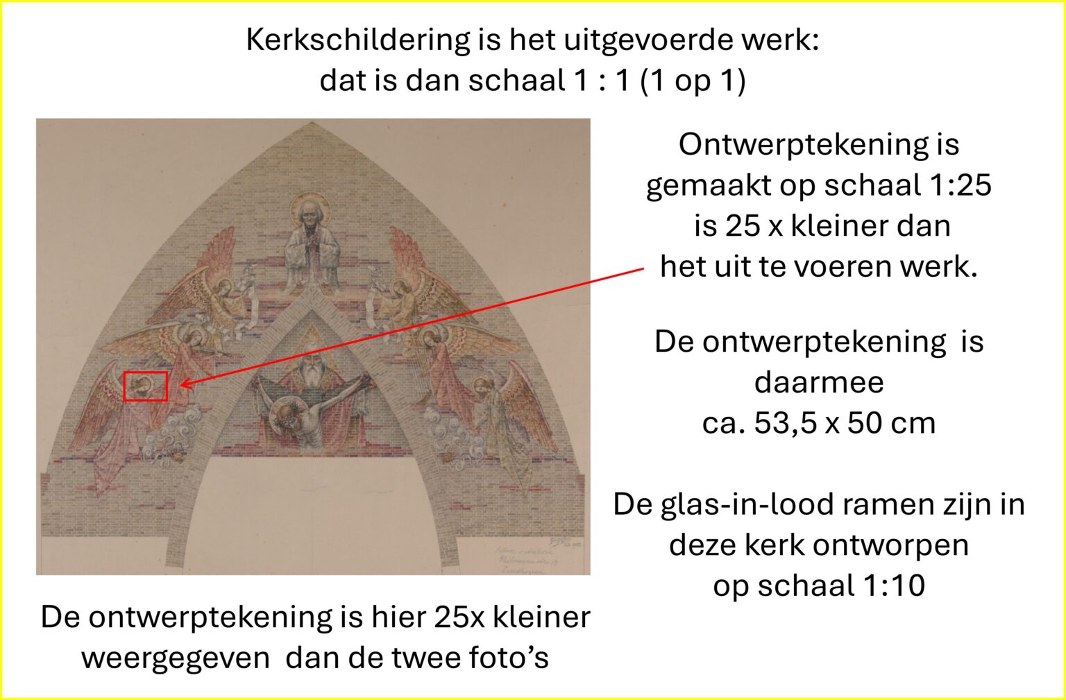 EA213 Priesterkoor gehele ontwerptekening t.o.v. de twee detail afbeeldingen