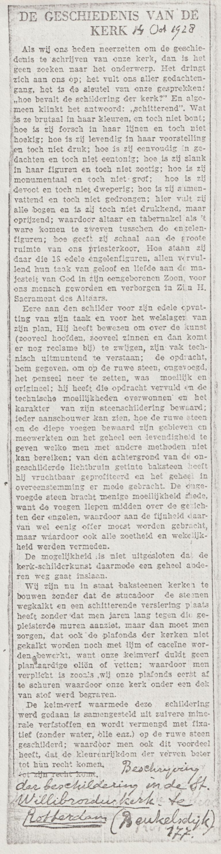 19281014 Krantenartikel schildering